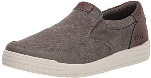 Nunn Bush Kore City Walk-Mocasines de Lona sin Cordones, Zapatillas Hombre, Beige, 44.5 EU Ancho