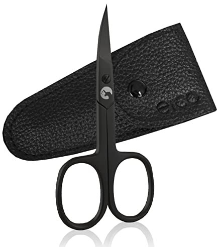 Eico Nagelschere - Scharfe Nagelschere mit gebogener Schneide - Fingernagelschere aus Edelstahl - Für Fingernägel und Nagelhaut