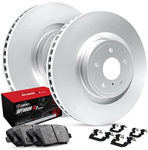 R1 Concepts Rear Brakes and Rotors Kit |Rear Brake Pads| Brake Rotors and Pads| Optimum OEp Brake Pads and Rotors |Hardware Kit |fits 1996-2002 BMW Z3