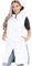 A2Z Ladies Gilet Oversized Hooded Quilted Gilet Padded Long Line Vest - Gilet 800 White M