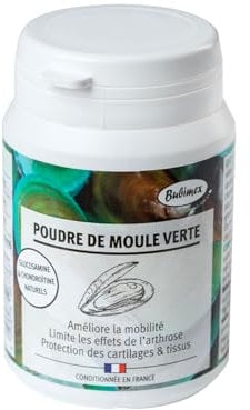 BUBIMEX - Poudre de Moules Vertes - Bien-Être Articulaire Chien & Chat - Formule 100% Naturelle - 60 g