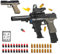Spielzeug Pistole Kinder, Toy Gun mit Zubehörsets, Schaumstoff-Blaster Spielzeugpistole mit 20 Weicher Schaumstoff, Für Draußen (klassisch)