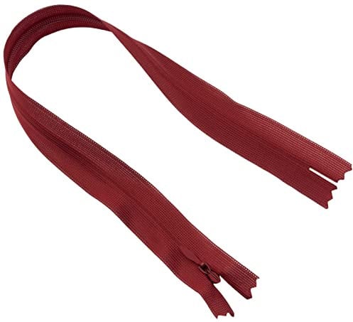 AERZETIX - C61035 - Satz mit 10 Reißverschlüssen unsichtbar 35cm Nicht trennbar - reißverschluß mit Gestell - Farbe Burgund - Lederwaren Jeans Hosen Kleid Rock Schieber kleidungsstück nähen