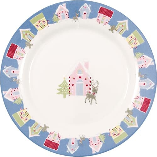 GreenGate STWPLALSH2806 Laura homes Frühstücksteller dusty blue 20,5 cm (1 Stück)