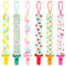 Schnullerkette, Schnullerkette, Schnullerhalterung, mit Cartoon-Motiv, geeignet für Neugeborene, Schnullerhalter, ideal für Taufe, Babyparty, Geschenke