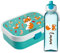 Ferocity Lunch Box Set personnalisé pour Enfants Filles à l'école personnalisé avec nom Lunch Box Gourde Gourde sans BPA avec Fourchette et Compartiment bento Renard [153]