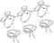 sourcing map Metal Napkin Rings, 6pcs Bow-knot Napkin Ring Holder Buckle for Dining Table Decorations Wedding Birthday Holiday Party, Silver Tone