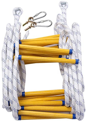 Scala Antincendio Scala di Corda 10 Metri Scala Morbida da Esterno in Resina, Scala di Corda Antiscivolo Resistente all'Usura, Scala di Fuga della Finestra di Casa, Distribuzione Rapida (Color : 40cm
