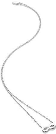 Hot Diamonds Amulet Infinity Pendant | 925 Sterling Silver Diamond Necklace for Women on 16–18 Chain | Elegant Infinity Jewellery Gift with Real Diamond