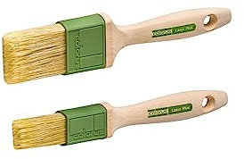 Colorus Lasurpinsel Set 3-teilig (30 mm 40 mm 50 mm) – Premium-Pinsel mit Naturborstenmischung für Lasuren – für dünnflüssige Lasuren, Holzöle und Dickschichtlasuren