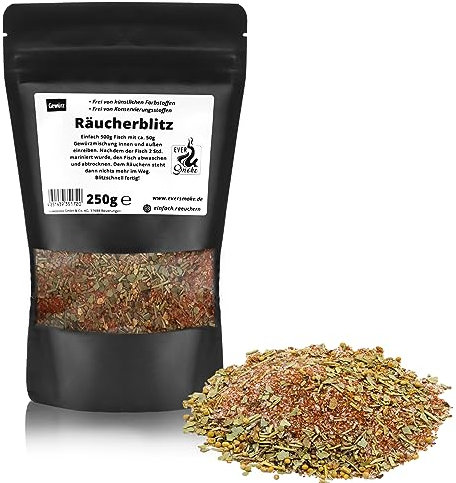 EVERSMOKE Räucherblitz - Räucherlake - Räucherfix - Räucherlauge - Fische Räuchern - Gewürzzubereitung