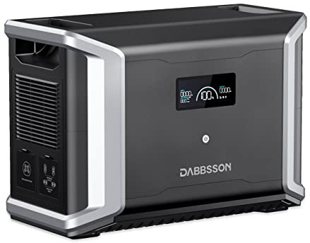 Dabbsson DBS3000B Erweiterungsakku 3000Wh,LiFePO4 Zusatzbatterie Kompatibel mit Tragbare Powerstation Solargenerator DBS2300, Notstromversorgung für Camping, Reisen, Wohnmobil, Notfall, Stromausfälle