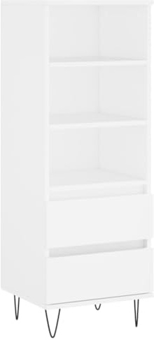 vidaXL Highboard Weiß 40x36x110 cm Holzwerkstoff