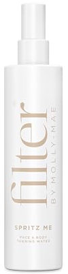 Filter by Molly-Mae Spritz Me Tanning Water | Moisturising Self Tan | Golden Streak Free Glow | Natural Looking Bronzed Fake Tan | Develops Fast | Long Lasting | Clear & Oil Free | 200ml
