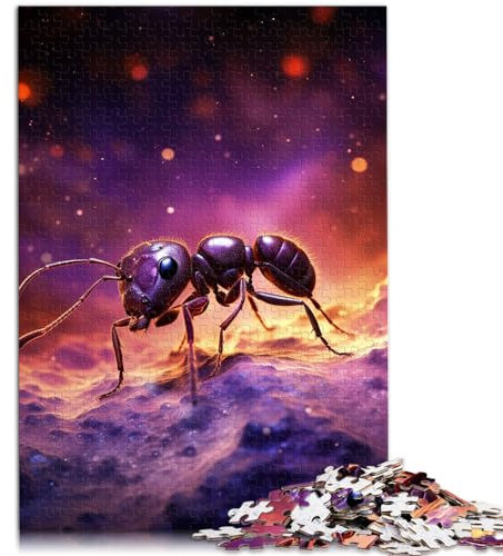 Puzzle, giochi educativi, formiche animali, puzzle in legno, giocattolo per la casa, attività, regalo di compleanno, regalo di viaggio, 50 x 75 cm