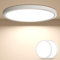 YiLaie 2PCS Plafon LED Techo,24W 4000K Lampara Techo, 2640LM IP44 Lampara Dormitorio Techo, Plafones LED para Dormitorio Cocina Salon Baño Comedor Pasillo Ø30cm