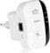 WLAN Verstärker Repeater 300 Mbit/s 2.4 GHz, WiFi Extender Booster mit LAN Port und WPS-Funktion,AP Modus, Internet Verstaerker kompatibel zu Allen WLAN Geräten