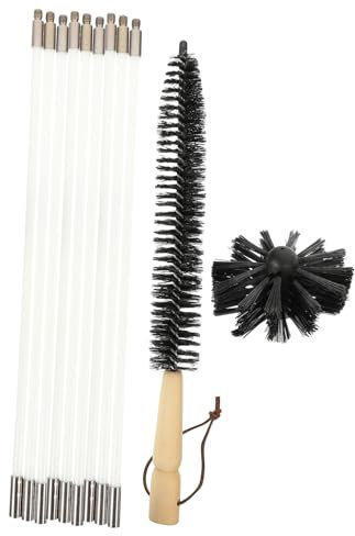 TOPBATHY Brosse De Nettoyage pour Cheminée Conduits De Cuisine Et Sécheuse Accessoires Multifonction sans Perceuse Lavage Pratique