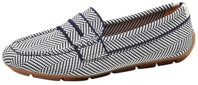 Genérico Mujer Verano Zapatillas Casa Mujer Verano Cerradas de Punto Ligeros para Mujer, Informales sin Cordones, Zapatos náuticos y cómodos, Zapatos Zapatos Verano Mujer Zapatillas (Blue, 38)