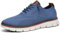 Breeze - Zapatos Oxford con cordones para hombre, cómodos, informales, de negocios, informales, de vestir, de malla urbana, Azul/claro, 45 EU