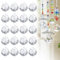 24 Stück 20mm Prisma Kristall, Kristalle zum Aufhängen, Sonnenfänger Kristall, Suncatcher Kristall, Glaskristalle zum Aufhängen für Kronleuchteranhänger, Fensterdekorationen und Dekorationen