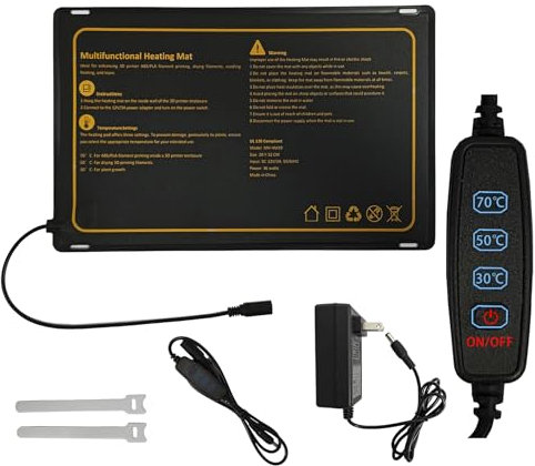Bis zu 70°C Smart Temperature Control Multifunktionale Heizmatte 3D Drucker Heizung Mini Gewächshaus Heizung für grünes Zelt und 3D Drucker Gehäuse warm halten, Filamente trocknen