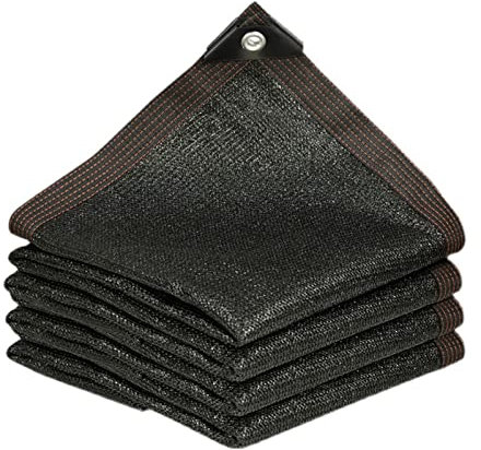 Rete ombreggiante nera dell'85% per serra per balcone esterno impermeabile vela ombreggiante personalizzabile 5 x 6 m