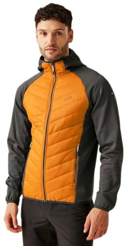 Regatta Andreson VIII Hybrid Softshelljacke | Steppjacke für Herren sehr leicht, Größe:L, Farbe:Orange