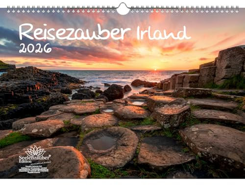 Reisezauber Irland DIN A3 Kalender für 2026 Dublin Stadt Reise Land Urlaub - Seelenzauber