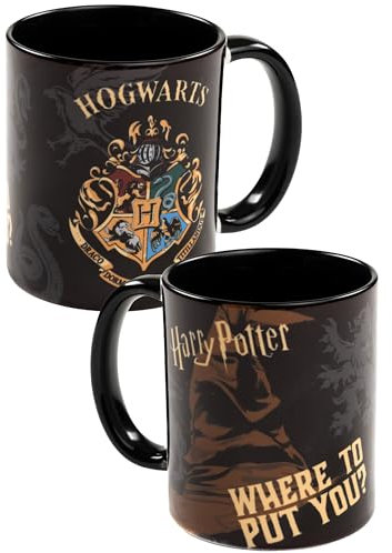 United Labels Harry Potter Mug - Hogwarts Sorting Hat Coffee Mug Mug Ceramic Coffee Mug Black 320 ml