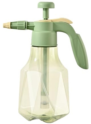 Watering Spray Bottle Large Capacity 1.5L Plant Pressure Sprayer Fine Mist Spray Bottle for Home Gardening Ergonomic Handle Adjustable Nozzle Premium PP PET Material (Green)