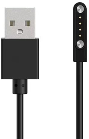 Panlouting Cargador USB Magnético 60cm con Conector 4 Pines 7.62mm compatible con Relojes Inteligentes, Gafas Inteligentes y Monitores de Actividad Física