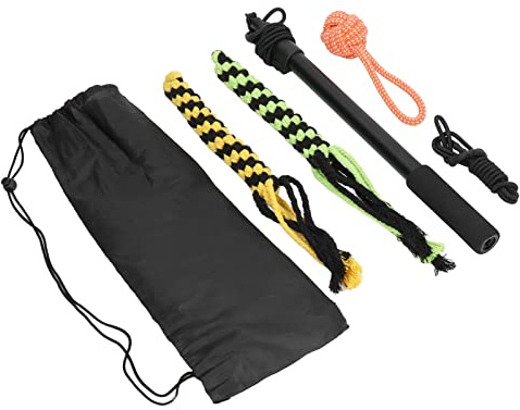 Qcwwy Flirt Pole Spielzeug, Verstellbares Trainingsgerät für Hunde, Aluminiumlegierungskonstruktion, Fördert Bewegung und Beweglichkeit für Haustiere, Hundetrainingsprodukte