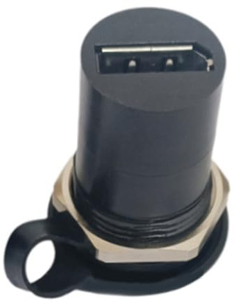 Fcnjsao Fast Speed DP1.4 Female To Female Adapters 32.4Gbps Bandwidth For Gaming Consoles PC TVs Rack Mount Installation DP Rack Mount Panel For Gaming Consoles