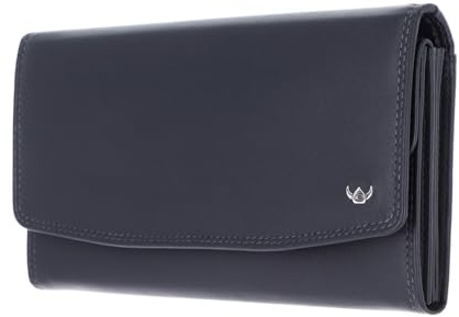 Golden Head Leder Geldbörse Polo RFID Protect Damenbörse 2823 Marineblau dunkelblau