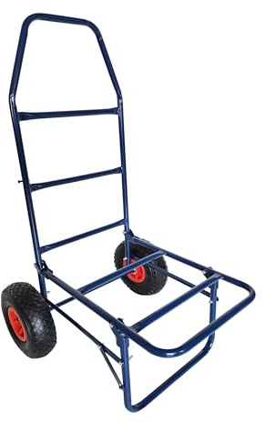 Relaxdays Transportwagen, klappbarer Rollwagen, HBT: 102x50x37 cm, luftbereift, bis 80 kg, Lastenwagen, Stahl, Farbwahl