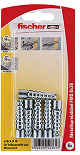 Fischer Metallspreizdübel FMD, 8 x 38 K SB-Karte, 40361