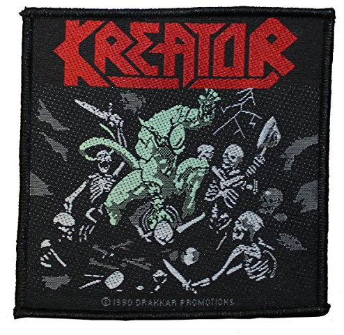 KREATOR Aufnäher PLEASURE TO KILL Patch gewebt 8,5 x 8,5 cm