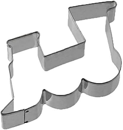 Zenker Ausstecher Lokomotive Patisserie, Weihnachtsausstecher für Plätzchen, Ausstechform für Kekse und Fondant, hochwertiger Keksausstecher, Küchenhelfer aus Weißblech, Farbe: silber