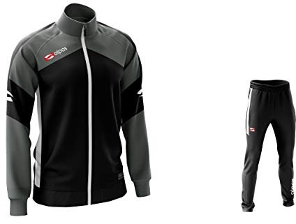 alpas Trainingsanzug in 5 Farben lieferbar- Kinder/Erwachsene Größen lieferbar - Modell Dynamic, Größe: S, Farbe: schwarz/grau/w