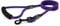 Bunty Nylon Rope Dog Lead with Clip - Extra-Strong Lead, Small, Medium & Large Dogs, Ergonomic Foam Grip - Dog Training Lead & Swivel Clip for Dog Collar - Large, Purple 120cm