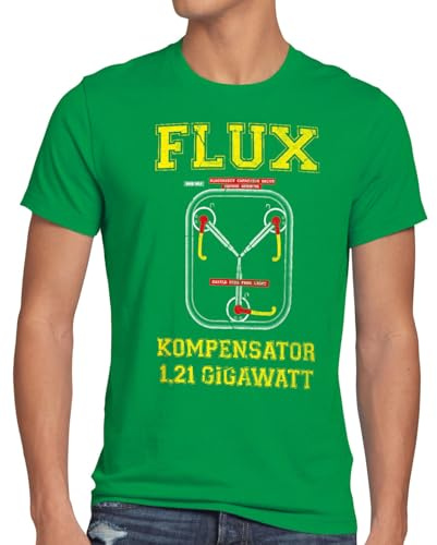style3 Flux Kompensator Herren T-Shirt Game Gamer Zukunft Zurück Zeitreise