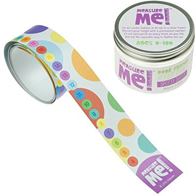 Measure Me! Roll-up Door Frame Baby Height Chart for Children - Spotty Dotty