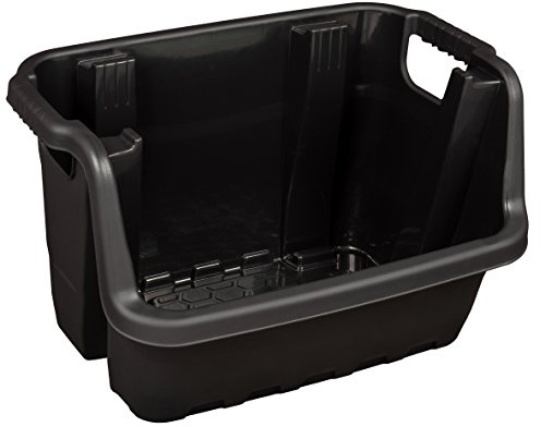 Solent Plastics 35 Litre Stacking Picking Plastic Open Fronted Recycling Plastic Storage Box Bins (4)
