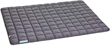 Doctor Bark Hundedecke – weiche, hochwertige Hundematte für große Hunde, robuste Indoor-Outdoor Liegedecke, waschbar bis 95 °C (Gr. XL, 120x100 cm, Grau)