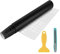 Wilktop 4D Autocollant Carbone Film, Autocollant Voiture Fibre Vinyle Adhésif Autocollants Pour Véhicule Décoration (Noir 30 x 200cm)