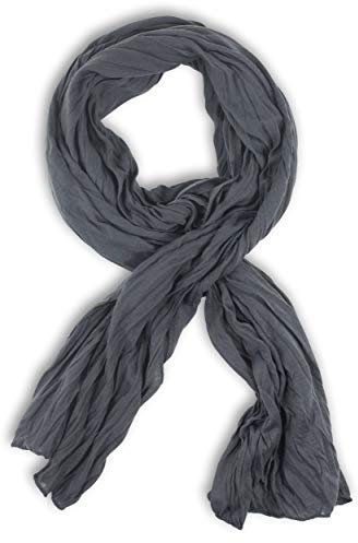 fashionchimp BASIC-Schal für Damen in angesagten Trendfarben, Jersey-Design (Grau)