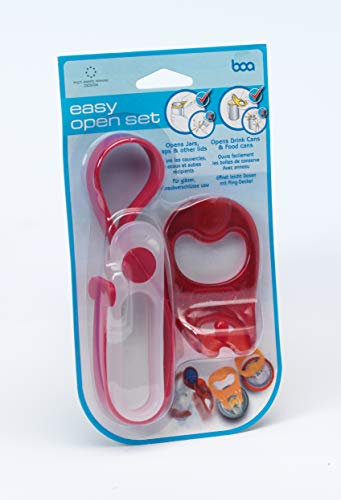 Drive Easy Open Set in Red Disability Elderly Kitchen Aid Jar Can Lid Opener