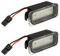 RASHION Paar SMD 18 LED-Kennzeichenleuchte für F-ord Fiesta Focus C-Max Mondeo Galaxy S-Max Kuga J-Aguar XJ XF 542119