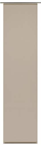 GARDINIA Flächenvorhang, Schiebegardine, Lichtdurchlässig, Vorhang / Gardine, Stoff waschbar, Beige, 60 x 245 cm (BxH), 1 Stück